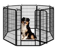 Yaheetech Lightweight Dog Playpen, 8 Panel 120cm Dog Fence Pet Exercise Pen Portable Puppy Play Pen Suitable for RV/Camping