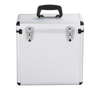 Yaheetech Makeup Box, Makeup Storage Case for Girls, Extra Large Makeup Organiser, Lockable Vanity Case with Keys, Light Weight Beauty Box, Silver