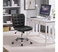Yaheetech Modern Desk Chair With Adjustable Seat Height - Black