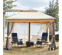 Yaheetech Navy Blue 2Pcs Zero Gravity Recliners With Cupholder And Pillow