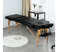 Yaheetech Professional Adjustable Spa Table Massage Bed Black
