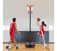 Yaheetech Red Portable Netball Hoop With Wheels