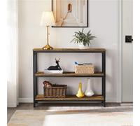 Yaheetech Rustic Brown Industrial Console Table For Living Room