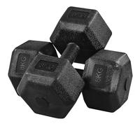 Yaheetech Set of 2 Hex Dumbbells Set, Free Weight Set Training for Home Gym | 2x4kg/2x5kg/2x6kg/2x7.5kg/2x8kg/2x10kg Portable Dumbbell Pair, Non-slip Grip and Anti-Rolling Hand, Workout Fitness Exercise