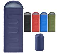 Yaheetech Sleeping Bags for Single Adults, 3 Season Envelope Lightweight Compact Ultralight Backpacking with Portable Carry Bag for Summer, Camping, Hiking & Travel, Indoor & Outdoor Use, Navy Blue