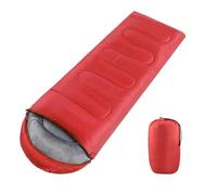 Yaheetech Sleeping Bags for Single Adults, 3 Season Envelope Lightweight Compact Ultralight Backpacking with Portable Carry Bag for Summer, Camping, Hiking & Travel, Indoor & Outdoor Use, Red