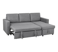 Yaheetech Sofa Bed L-Shaped Couch Sofa Corner Sofa 3 Seater Pull out Sofa Bed with Storage
