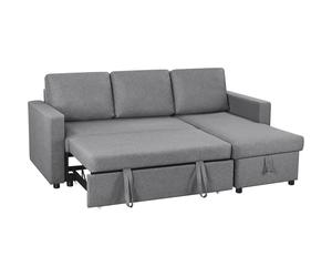 Yaheetech Sofa Bed L-Shaped Couch Sofa Corner Sofa 3 Seater Pull out Sofa Bed with Storage