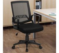 Yaheetech Swivel Mid-Back Mesh Office Chair - Black