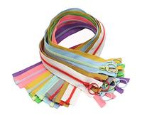 YaHoGa 10pcs 20 Inch Separating Jacket Zippers for Coat Jackets DIY Sewing Handbags Clothing Resin Zipper Plastic Zippers Bulk 10 Colors (20" O/E)