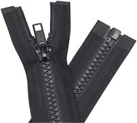 YaHoGa 2PCS 27 Inch #5 Separating Jacket Zippers Bulk for Sewing Black