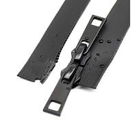 YaHoGa 48 Inch #5 Two Way Separating Waterproof Zippers Black Water Resistant Zippers for Jacket Sewing Coat Down Coats Tailor Craft (48" WP)