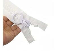YaHoGa 60 cm #20 Super Large Zip Separable Zip for Coat Tent (White)