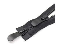 YaHoGa #8 78 Inch Two Way Separating Zipper Large Plastic Zippers for Sewing Coat Parka Down Jacket Heavy Duty Resin Zippers Bulk (78")