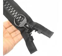YaHoGa 84" #20 Super Large Plastic Separating Zippers for Sewing Tents, Coats, Down Jackets, Canvas, Heavy Duty Resin Vislon Zippers (84" Black)