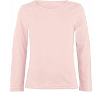 YAHOMI Kids Plain Basic Long Sleeve Top T-Shirt Tops Crew Uniform TEE Boys and Girls Plain T-Shirts 2-13 Years (UK, Age, 7 Years, 8 Years, Regular, Nude)