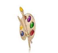 YAHOYA Casual Palette Brooches Enamel Pins Painter Artist Dress Windbreaker Bag Decoration Jewelry Exhibition Accessories Gifts