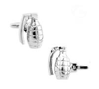 YAHOYA Men's Fashion Cuff Links Quality Copper Material Silver Color War Design Cufflinks