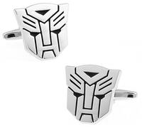 YAHOYA Men's Robot Cuff Links Silver Color Quality Brass Material Hollywood Movie Design Cufflinks