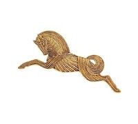 YAHOYA Personality Zodiac Vintage Metal Running Horse Brooch Pin Animal Accessories Trendy Fashion Women Brooches Gift Men Suit Corsage