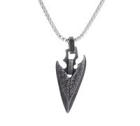 YAHOYA Vintage Myth Viking Celtic Pirate Weapon Spear Head Pendant God's Spear Necklace Men's Charm Punk Hip Hop Jewelry Accessories