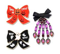 YAHPERN 3PCS Halloween Thanksgiving Brooch Pins for Women Turkey Pumpkin Maple Leaf Fall Wreath Scarecrow Lapel Pins Thanksgiving Fall Jewelry Accessories Outfits Party Favors Gifts, L, Metal, no