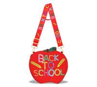 YAHPERN Teacher Purse for Women Beaded Back to School Purse Pencil Books Crossbody Shoulder Bag Teacher Appreciation Gifts, Multicolor, Style B