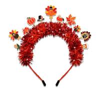 YAHPERN Thanksgiving Headband for Women Girls Fall Maple Leaf Turkey Pumpkin Headband Thanksgiving Outfits Hair Accessories Fall Party Favors Gifts (Multicolor)