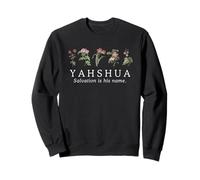 Yahshua Salvation Is His Name Floral Messianic Hebrew Roots Sweatshirt