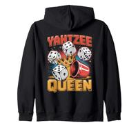 Yahtzee Queen Game Night Dice Game Funny Yahtzee Zip Hoodie