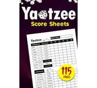 Yahtzee Score Pads Large Print: 720 Score Games For Scorekeeping - Yahtzee Score Sheets 6x9 Inches
