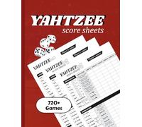 Yahtzee Score Pads: Large Print Score Sheets for Scorekeeping | 8.5 x 11 Inches Game Record Book for Family Fun, Parties, and Travel: Easy-to-Read ... Layout for Seniors, Kids, and Game Lovers