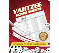 Yahtzee Score Sheets: 700+ Score Games for Scorekeeping, Yahtzee Score Pads, 8.5 X 11 Large Print
