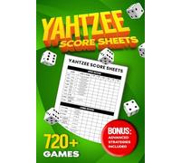 Yahtzee Score Sheets: Large Print 6 x 9 Sheets for Scorekeeping