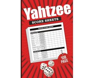 Yahtzee Score Sheets: Large Print Double Sided Scorekepping Cards For Yahtzee Dice Game - 108 Pages, 6x9 inche