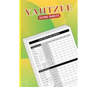 Yahtzee Score Sheets: Large print scorekeeping pads for yahtzee dice game (108 Pages, 6"X9" Inch)
