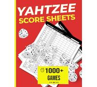 Yahtzee Score Sheets: Large Print Yahtzee Score Pads | 1000+ Score Games for Easy Scorekeeping | Original and Unique Layout Design | 8.5x11 Big Jumbo Size Yahtzee Cards Book