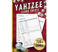 Yahtzee Score Sheets: Score pads for Yahtzee Scorekeeping, Travel 6X9 inches Compatible with Yardzee & Yahtzee Games