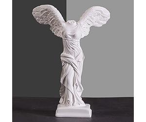 Yahu Lando Winged Victory of Samothrace Statue,Head Bust Statue for Roman Home Decor,Coffee Table Decor White,Greek Mythology Decorfor Bedroom/Living Room/Office 5.1"