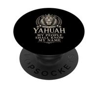 Yahuah My People Shall Know My Name Lion Of Judah PopSockets Adhesive PopGrip