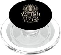 Yahuah My People Shall Know My Name Lion Of Judah PopSockets PopGrip for MagSafe