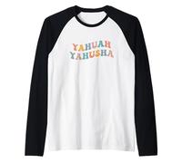 Yahuah Yahusha Jesus Christ Lord God Messiah Hebrew Creator Raglan Baseball Tee