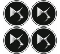 YAHUI 4 Pcs Car Hub Caps for DS 4 2015 2016 2017 2018, Auto Logo Wheel Center Cover Sunscreen Waterproof Styling Accessories Badge Wheel Trim,56MM