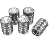 YAHUI 4 Pcs Car Tyre Valve Caps for MG HS Trophy 2024, Leak-Proof Dust Caps for Car Tyres Tire Valve Cap Replacement Corrosion Resistant,Silver