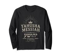 Yahusha Messiah Same Yesterday Today Forever Hebrew Long Sleeve T-Shirt