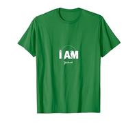 Yahweh I AM - Inspirational Faith Statement T-Shirt, Men, Kelly Green, Small