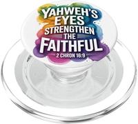 Yahweh’s Eyes Strengthen the Faithful 2 Chron 16:9 PopSockets PopGrip for MagSafe