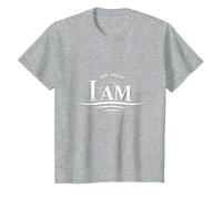 Yahweh The Great I AM - Inspirational Faith Artwork T-Shirt, Kids, Heather Grey, 2 Years