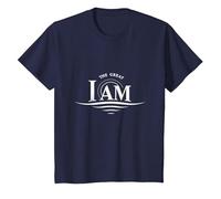 Yahweh The Great I AM - Inspirational Faith Artwork T-Shirt, Kids, Navy, 2 Years