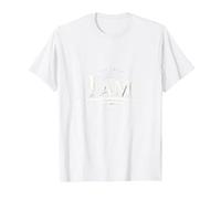 Yahweh The Great I AM - Inspirational Faith Artwork T-Shirt, Men, White, L